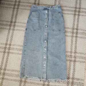 Emory Park Light Blue Denim Skirt Size Small